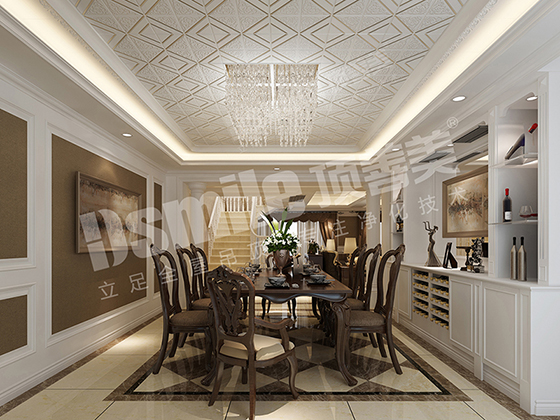 頂善美餐廳吊頂效果圖